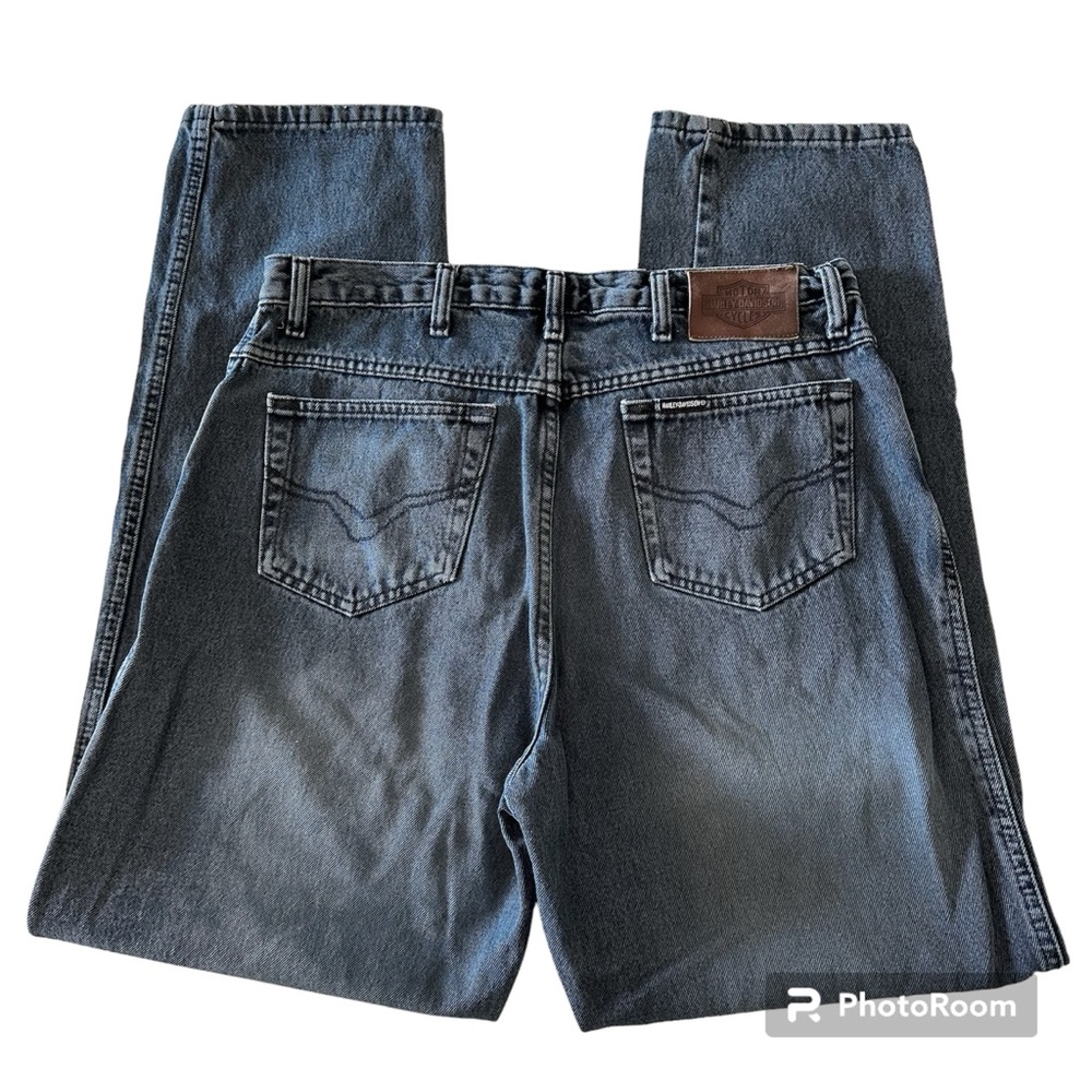 Harley Davidson Black Washed Jeans